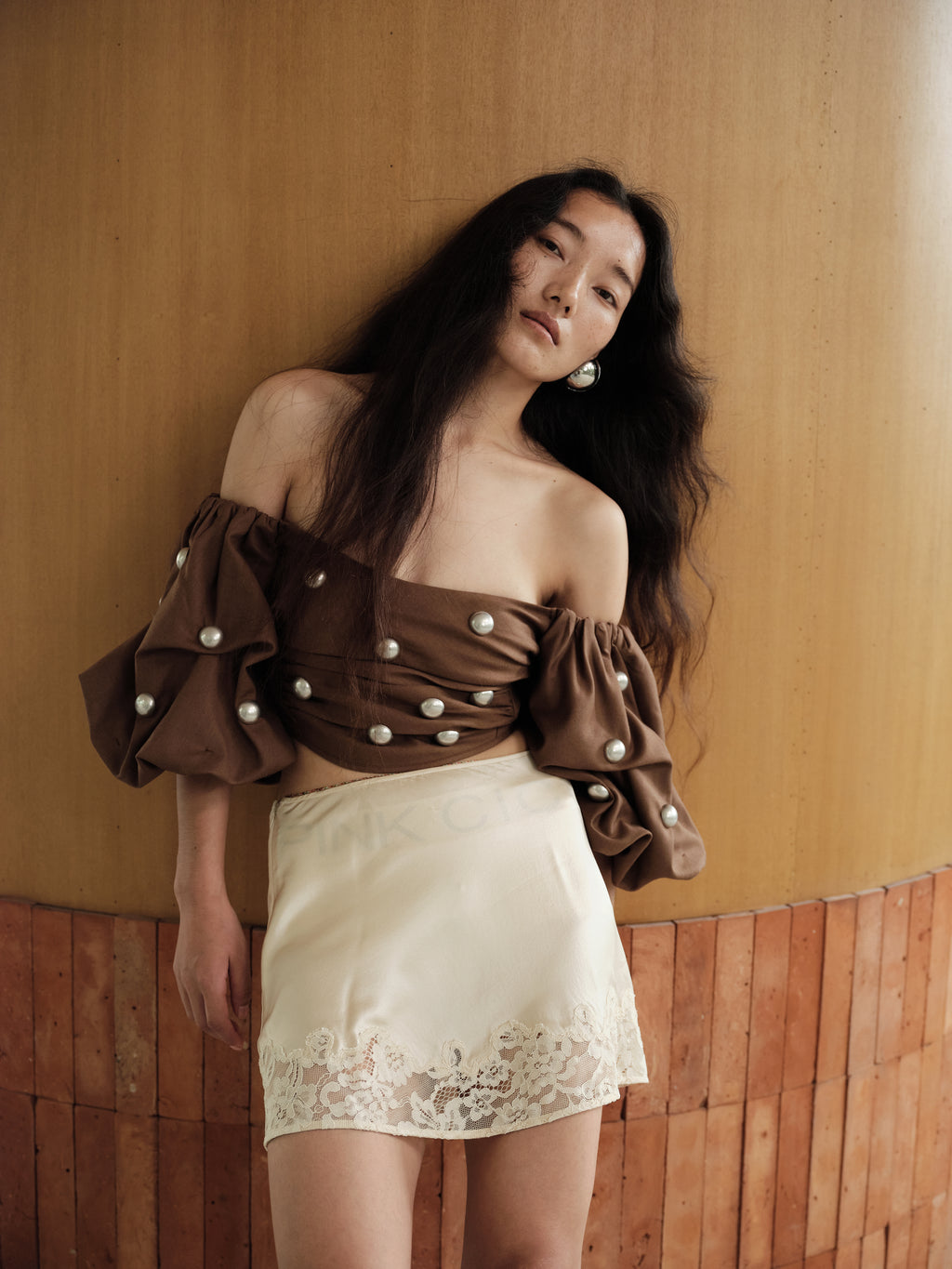 INFATUATED SILK MINI SKIRT