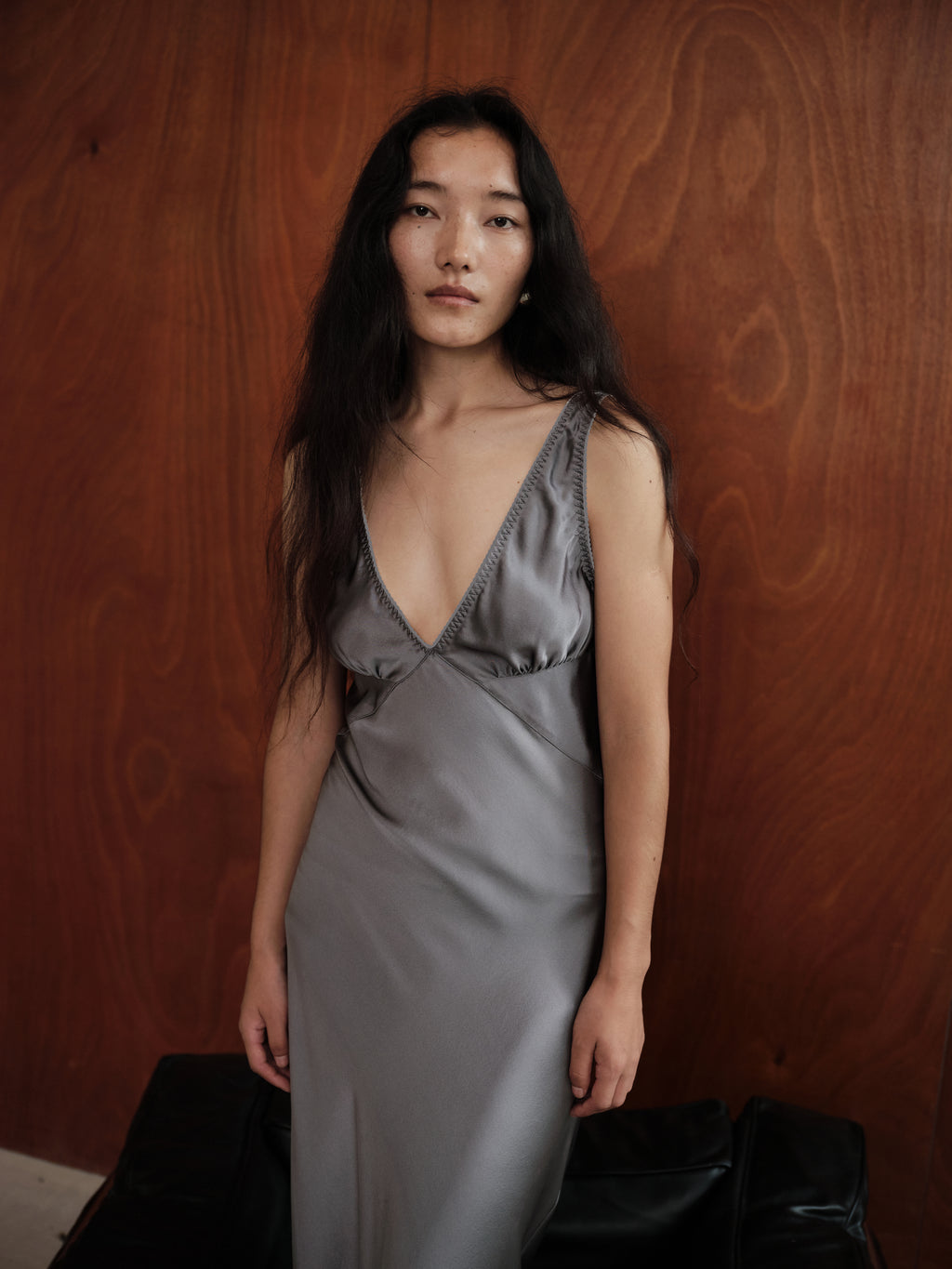 INFATUATED SILK MAXI DRESS